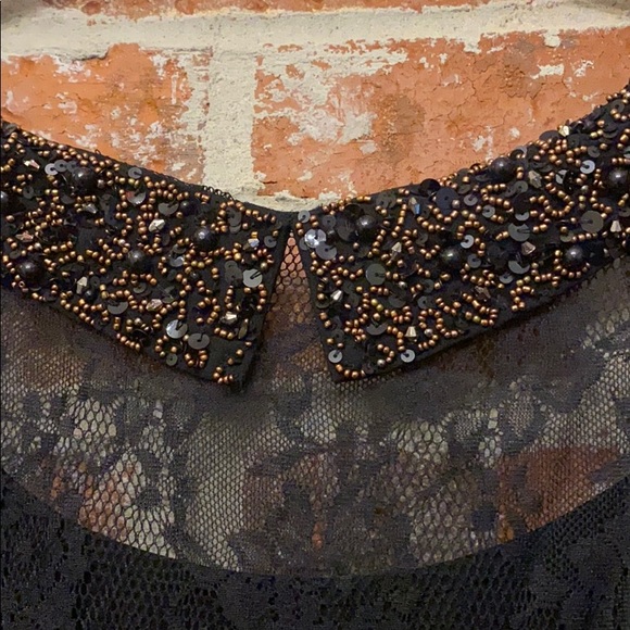 Urban Outfitters Lace/Beaded Embroidered Dress - Picture 4 of 8